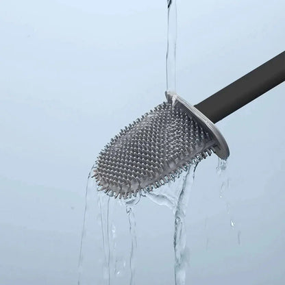 Silivex – Toiletborstel van siliconen met wandhouder