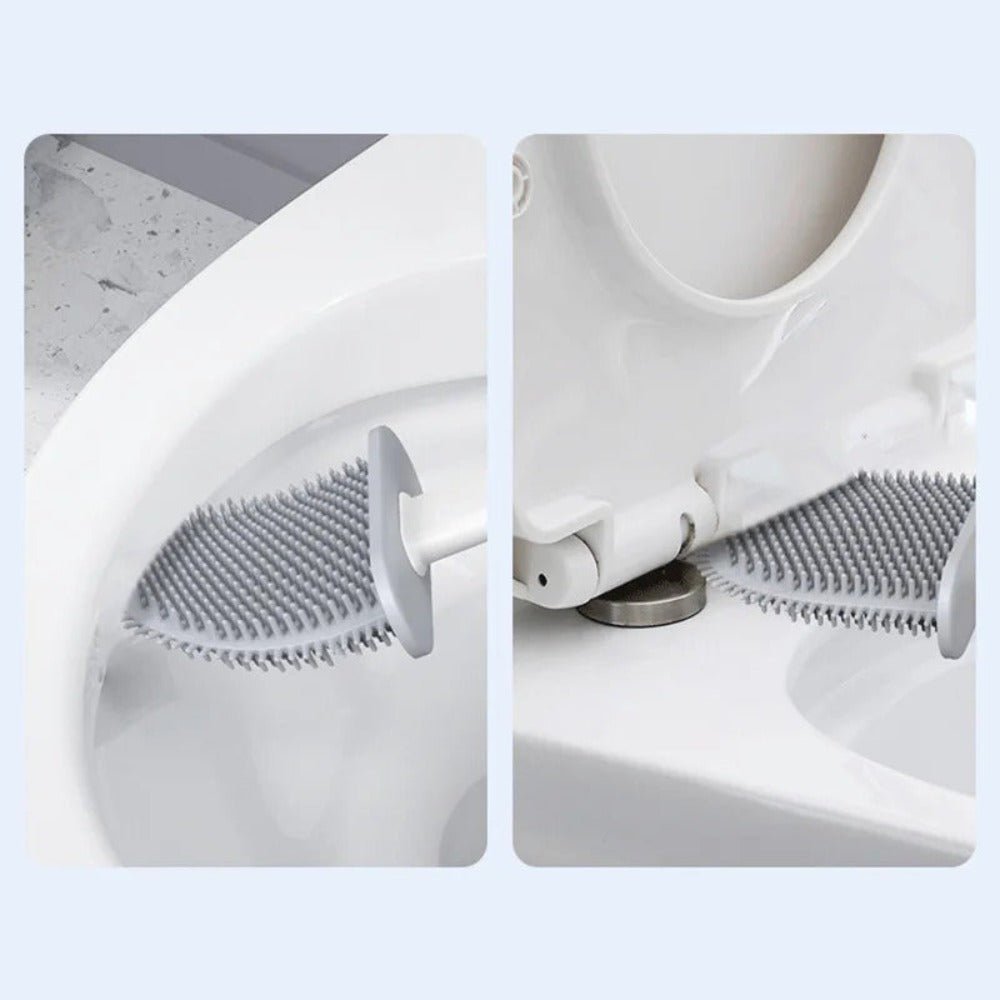 Silivex – Toiletborstel van siliconen met wandhouder