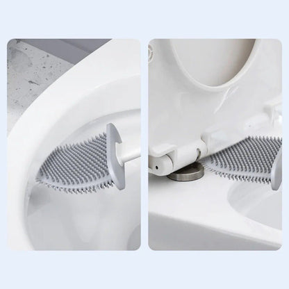 Silivex – Toiletborstel van siliconen met wandhouder