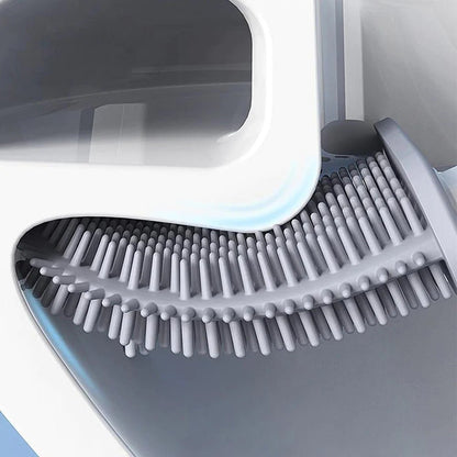 Silivex – Toiletborstel van siliconen met wandhouder