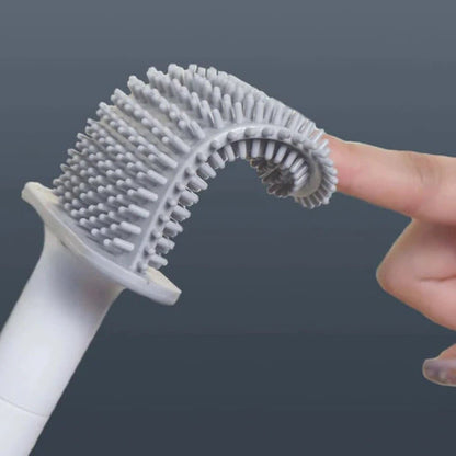 Silivex – Toiletborstel van siliconen met wandhouder