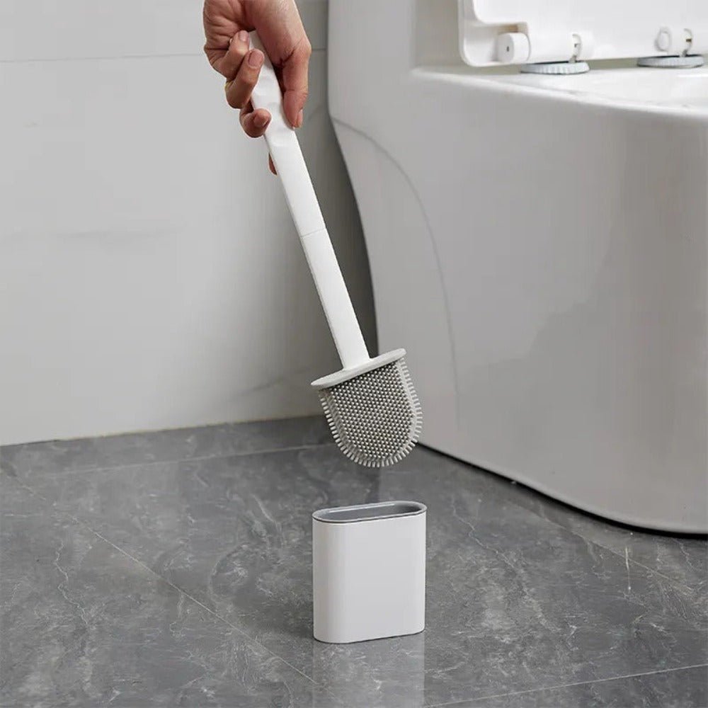 Silivex – Toiletborstel van siliconen met wandhouder