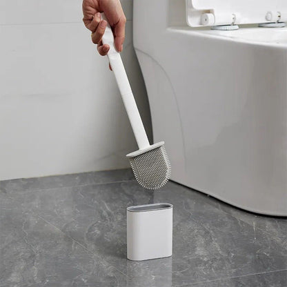 Silivex – Toiletborstel van siliconen met wandhouder
