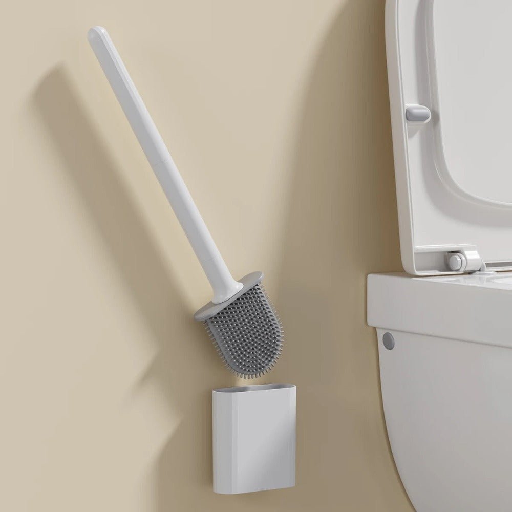 Silivex – Toiletborstel van siliconen met wandhouder