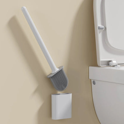 Silivex – Toiletborstel van siliconen met wandhouder