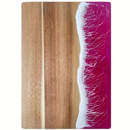Marelux – Serveerplank acacia met oceaan epoxyhars design