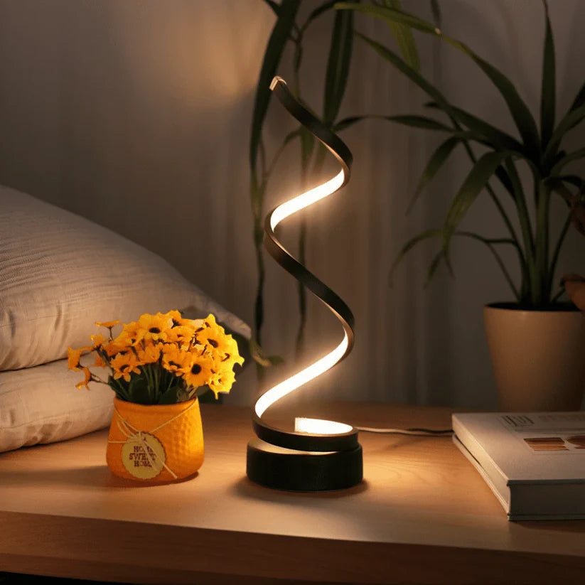 HELIX – LED Tafellamp met dimbare spiraalvorm en touchbediening