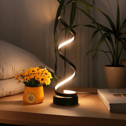 HELIX – LED Tafellamp met dimbare spiraalvorm en touchbediening