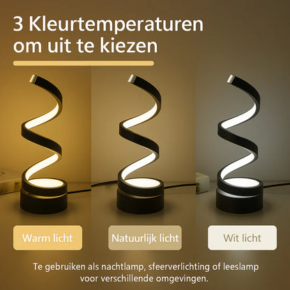HELIX – LED Tafellamp met dimbare spiraalvorm en touchbediening