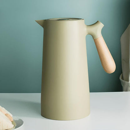 Therano – Geïsoleerde karaf met houten handvat 1L