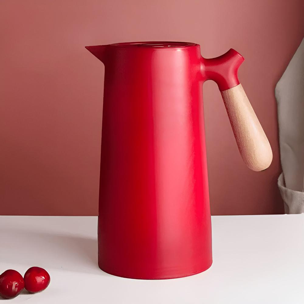 Therano – Geïsoleerde karaf met houten handvat 1L