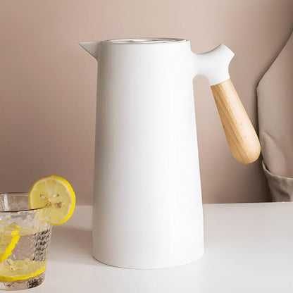 Therano – Geïsoleerde karaf met houten handvat 1L