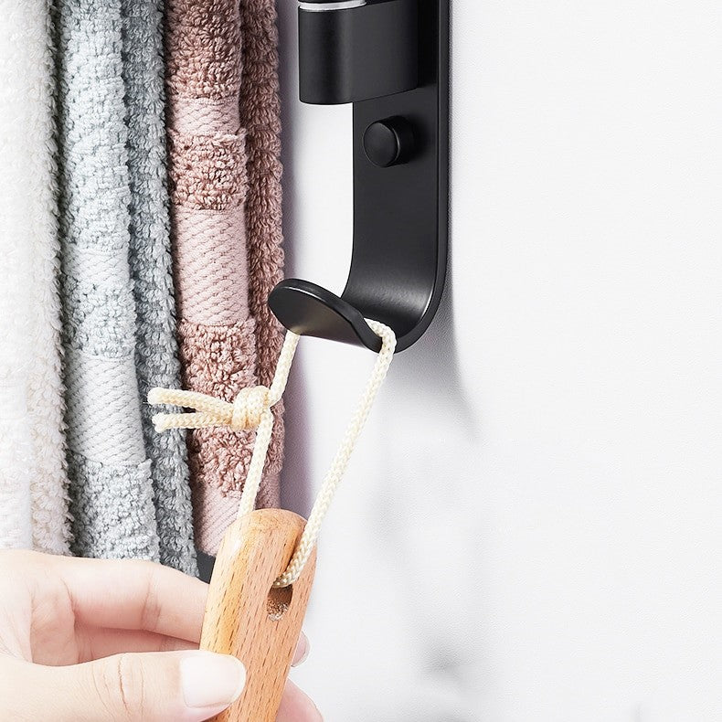 Valdris – Wandhanddoekenrek met 5 draaibare armen | Matzwart Metaal