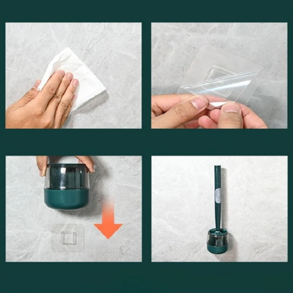 Veldra – Toiletborstel met Ingebouwde Dispenser | TPR-kop