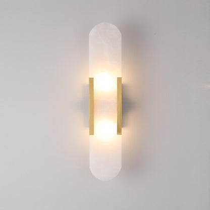 Velmara – Wandlamp luxe marmer & koperen afwerking warm LED