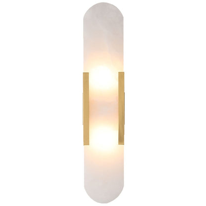 Velmara – Wandlamp luxe marmer & koperen afwerking warm LED