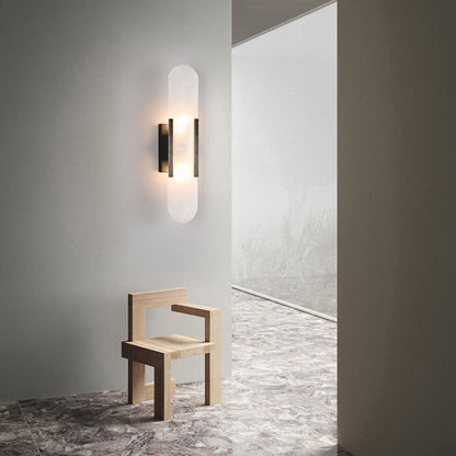 Velmara – Wandlamp luxe marmer & koperen afwerking warm LED