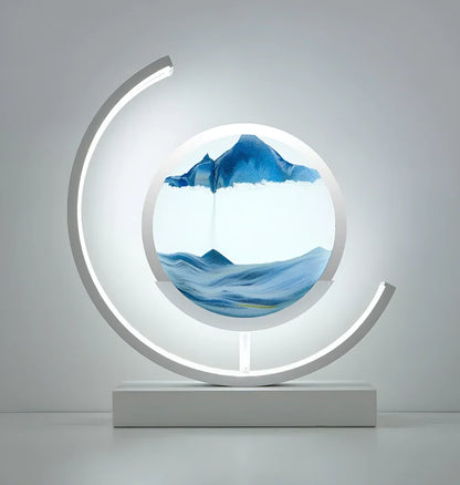 Velmora – LED zandkunst tafellamp met roterend design
