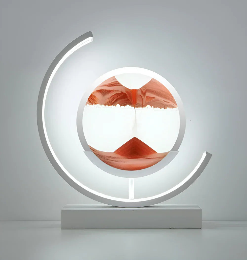 Velmora – LED zandkunst tafellamp met roterend design