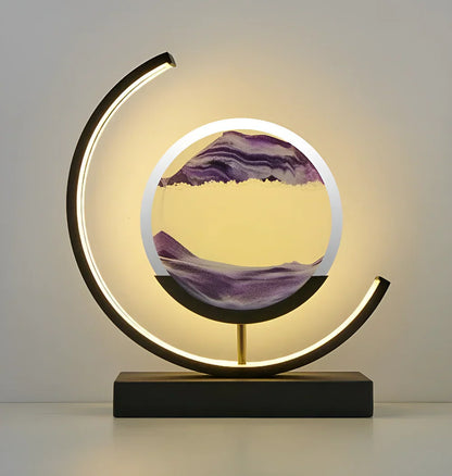 Velmora – LED zandkunst tafellamp met roterend design