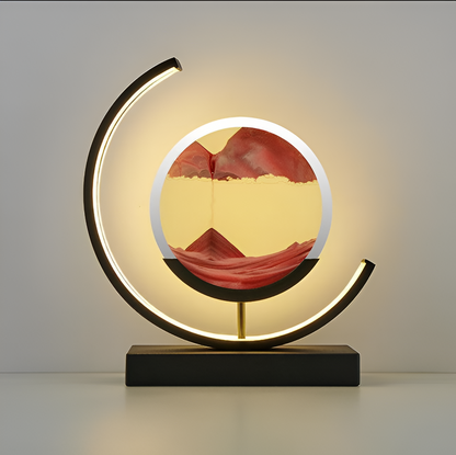Velmora – LED zandkunst tafellamp met roterend design