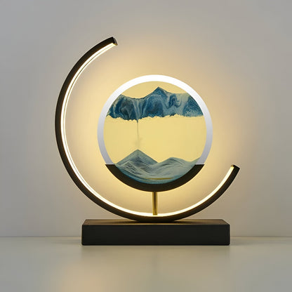 Velmora – LED zandkunst tafellamp met roterend design