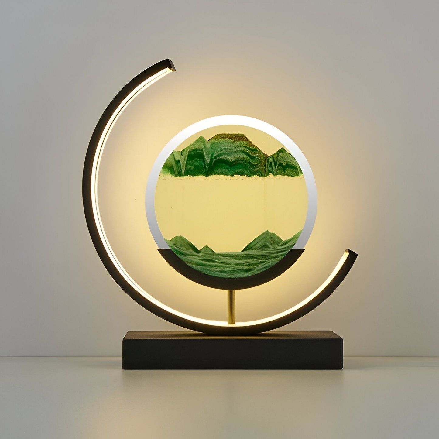 Velmora – LED zandkunst tafellamp met roterend design