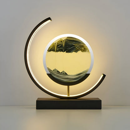 Velmora – LED zandkunst tafellamp met roterend design