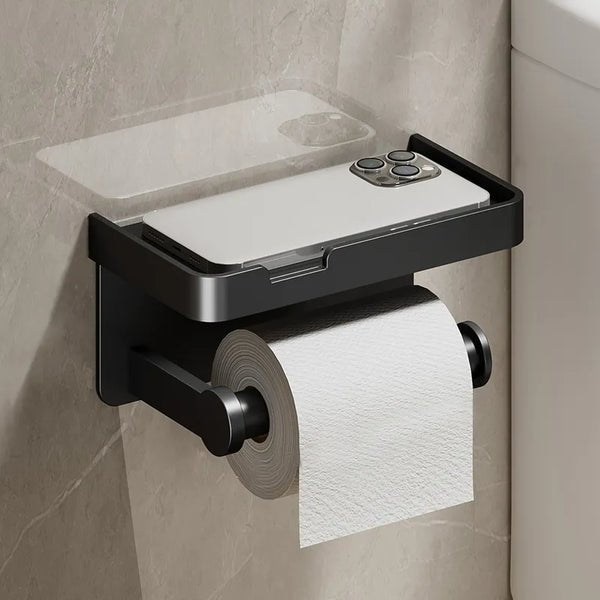 Velmora – Multifunctionele Toiletrolhouder met Telefoonvak