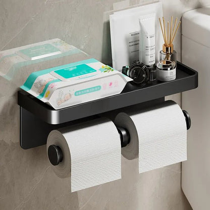 Velmora – Multifunctionele Toiletrolhouder met Telefoonvak