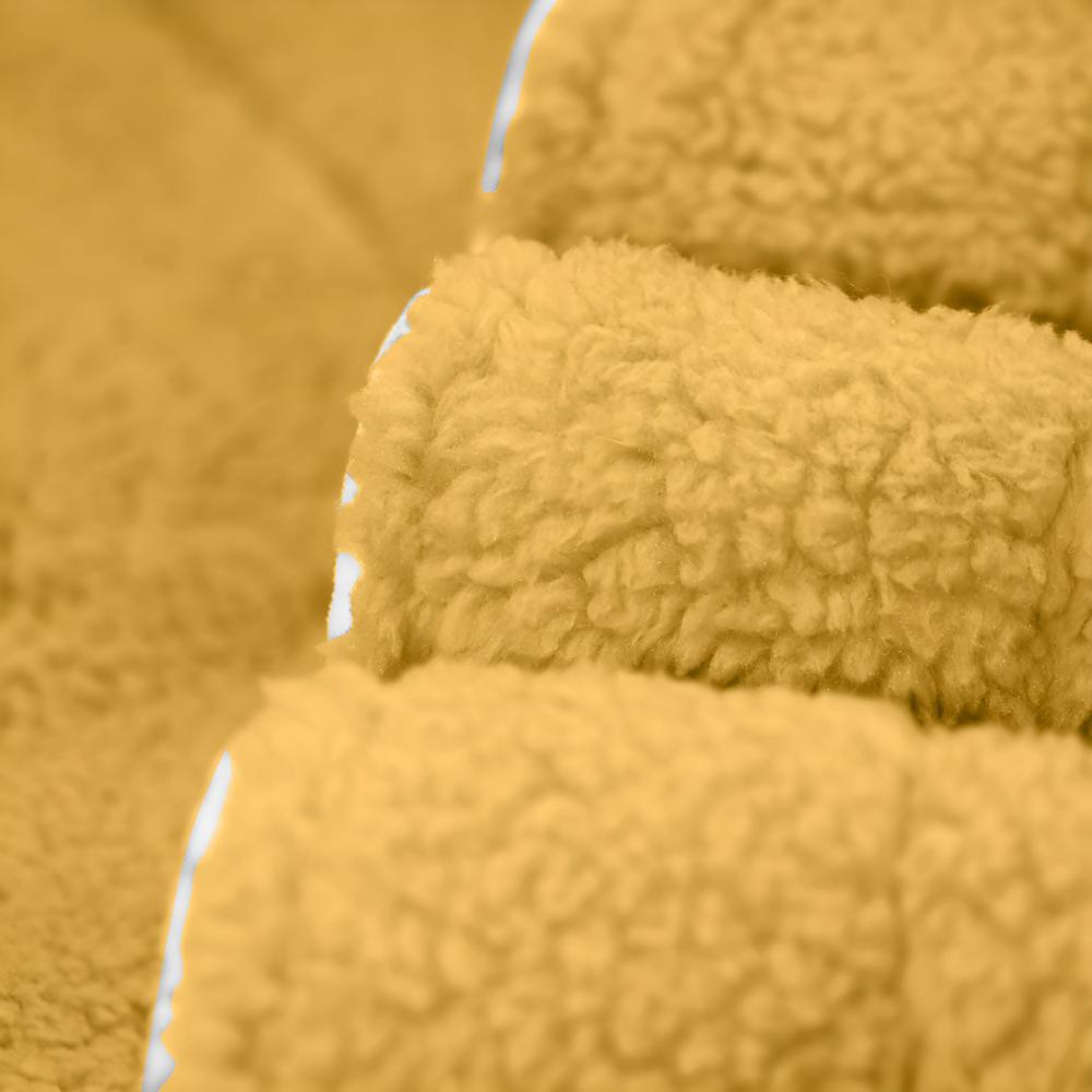 Velora – Badjas van coral fleece met shawlkraag en zakken