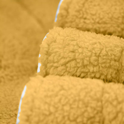 Velora – Badjas van coral fleece met shawlkraag en zakken