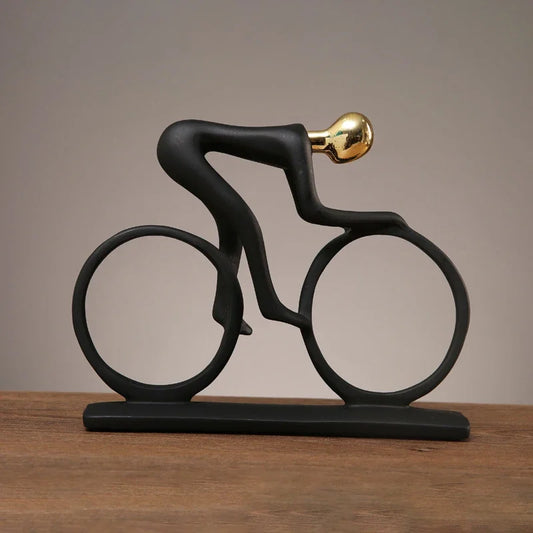 Veltrano – Abstract wielrenner beeld van resin