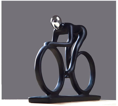 Veltrano – Abstract wielrenner beeld van resin