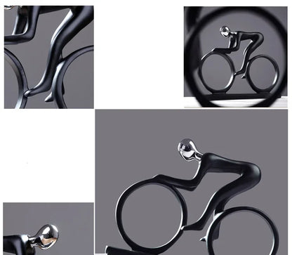 Veltrano – Abstract wielrenner beeld van resin