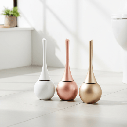 Verano – WC-borstel met gesloten houder + afneembare drip tray