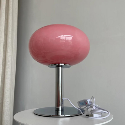 Vetralia – Glazen Tafellamp met Dimbare LED Verlichting