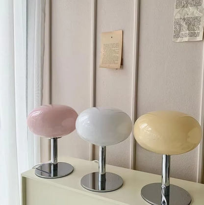 Vetralia – Glazen Tafellamp met Dimbare LED Verlichting