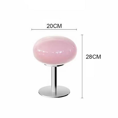 Vetralia – Glazen Tafellamp met Dimbare LED Verlichting