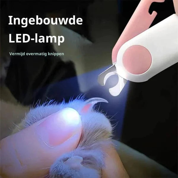 Vintaro – LED Nagelknipper voor Honden en Katten met Veiligheidslicht