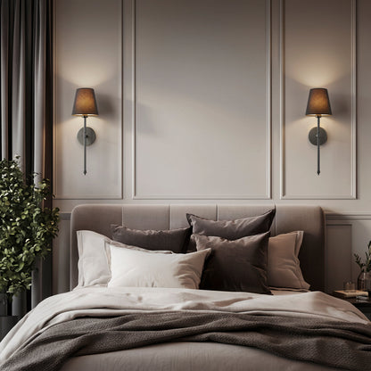 Vivaro – Draadloze wandlamp set goud-zwart met RGB afstandsbediening