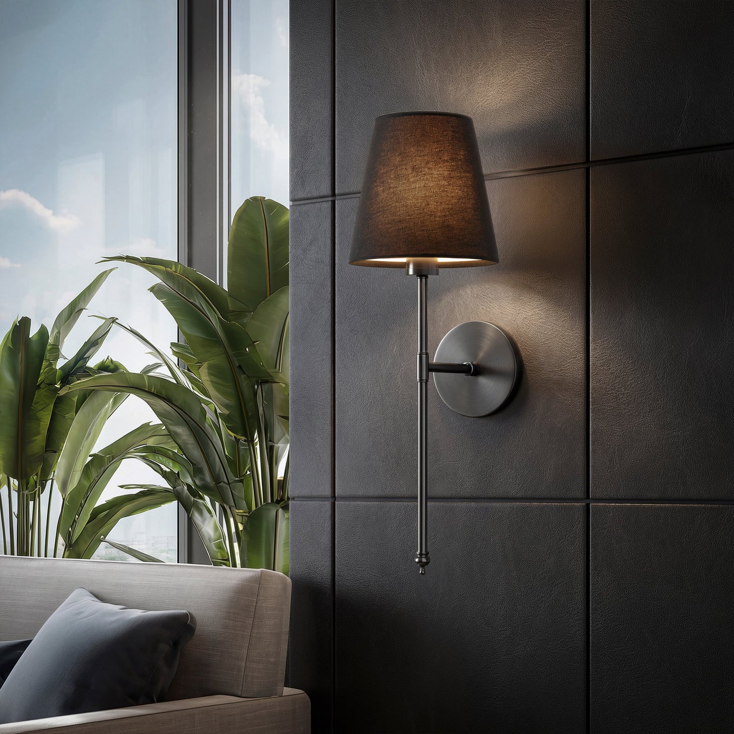 Vivaro – Draadloze wandlamp set goud-zwart met RGB afstandsbediening