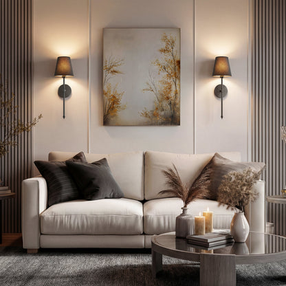 Vivaro – Draadloze wandlamp set goud-zwart met RGB afstandsbediening