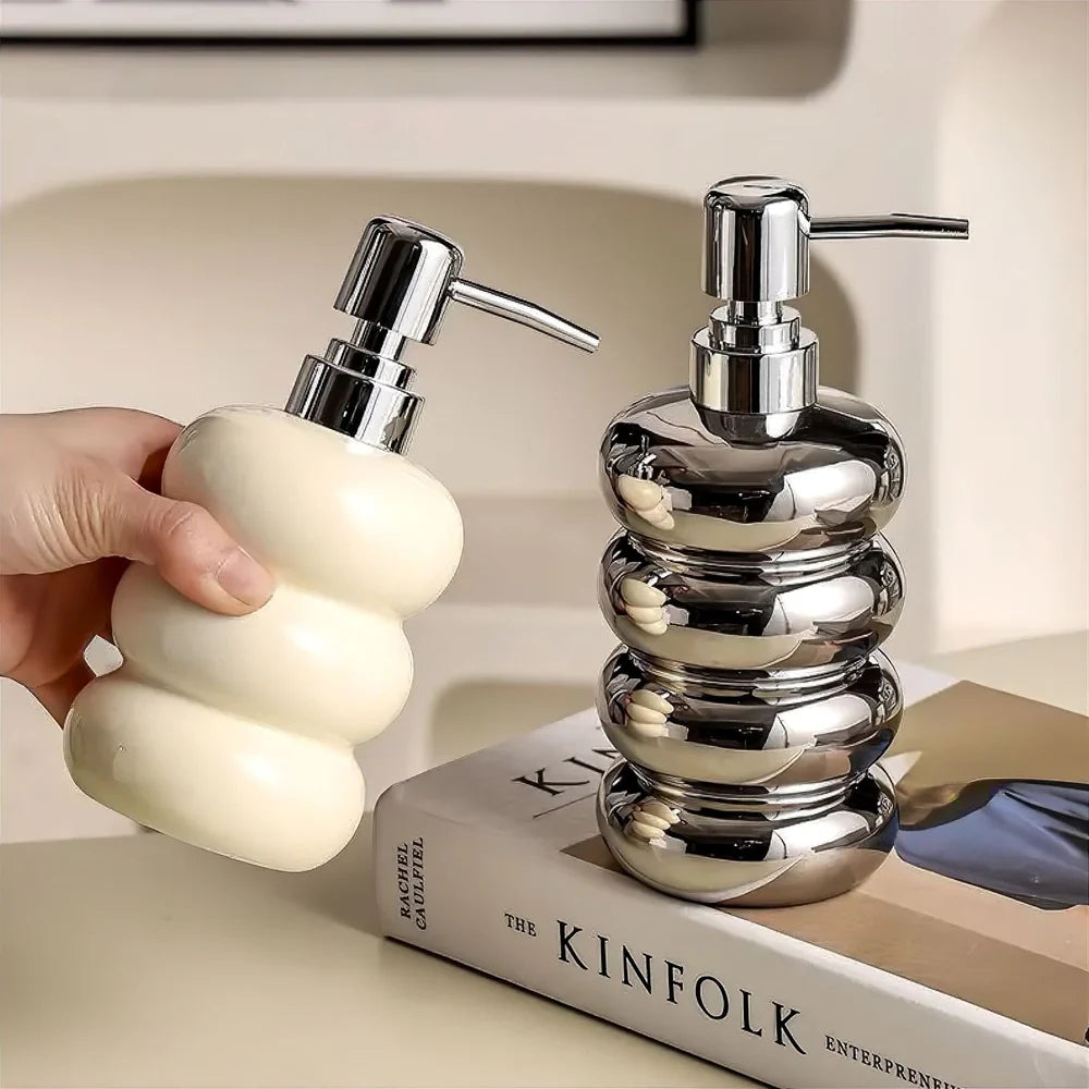 Keramische Zeepdispenser Bolvorm (400 ml)