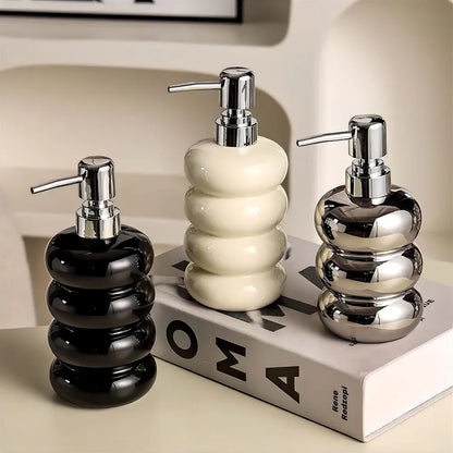 Keramische Zeepdispenser Bolvorm (400 ml)