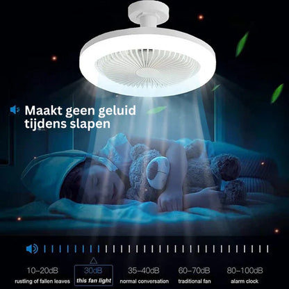 Zivaro – Plafondventilator met LED Verlichting | E27 Fitting